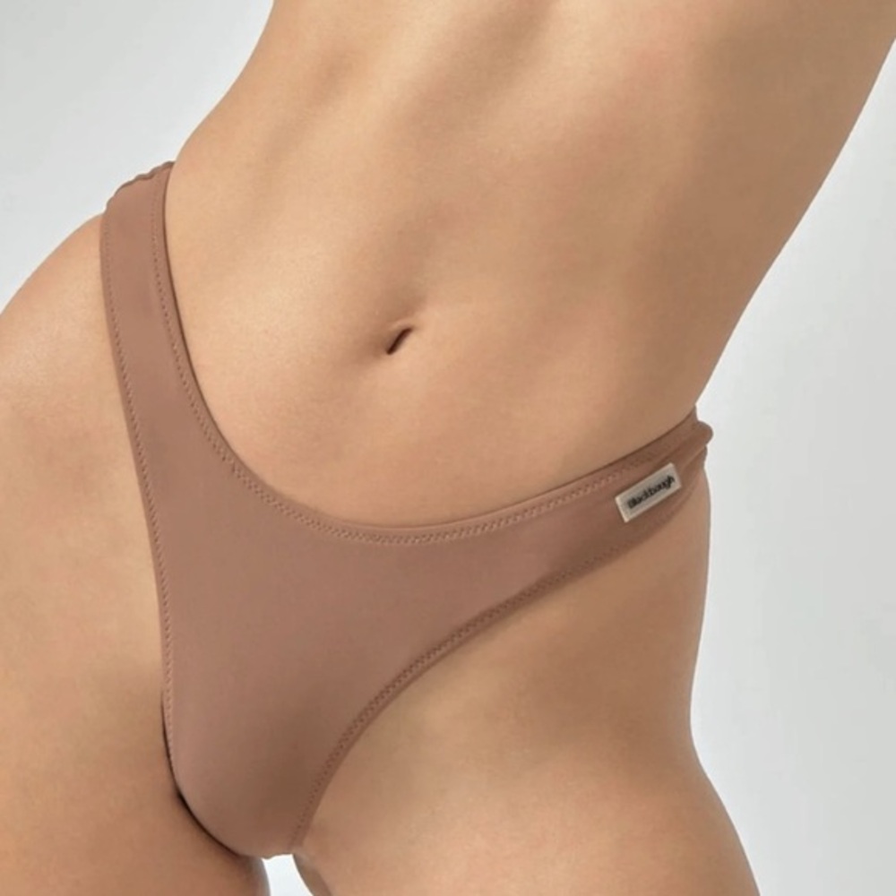 BLACKBOUGH MARTINI HIGH LEG NUDE LIGHT TAN BRAZILIAN BIKINI BOTTOM M